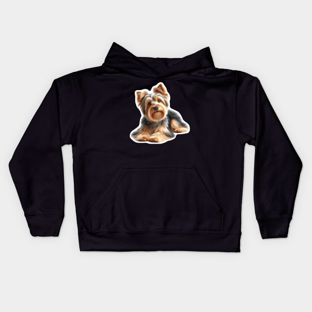 Australian Terrier Kids Hoodie by millersye